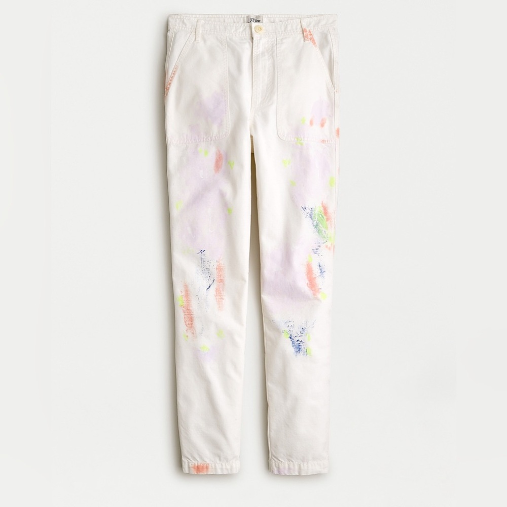 NWT J. Crew Limited Edition Painted Tapered Cargo Pant